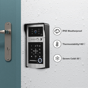 High Quality 7 Inch <strong>IPS</strong> Touch Screen Video <strong>Intercom</strong> <strong>System</strong> <strong>Fingerprint</strong> Recognition Supports Multi-Languages Optional Doorbell - Product Image 4