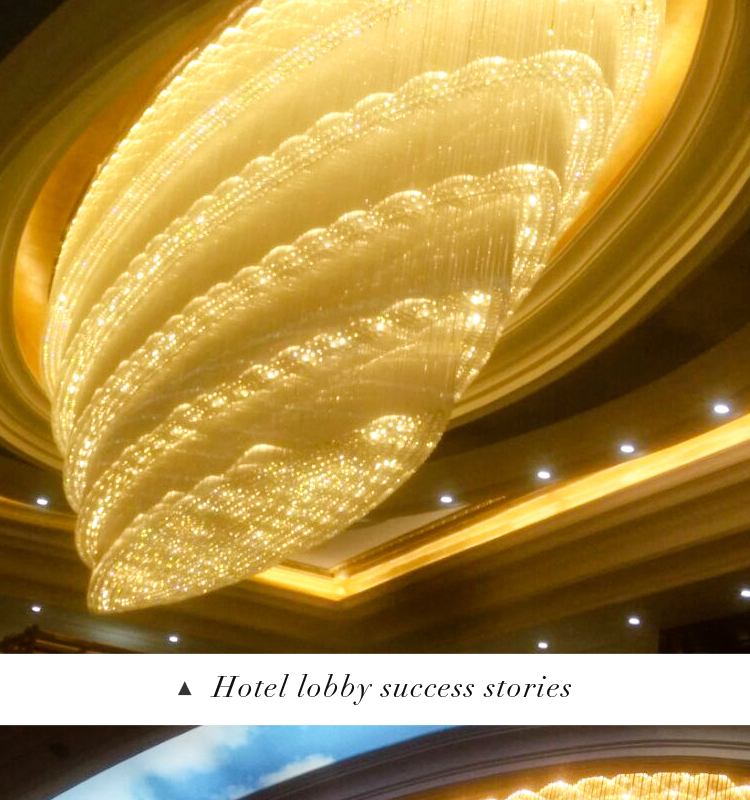 Guzhen factory customize chandelier modern luxury large for hotel lobby and restaurant with 3 years warranty