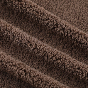 Áo Len Dài Tay Flannel Luxe Nhiều Màu Thịnh Hành Năm 2023 Vải Lông Cừu Polyester Nhà Sản Xuất Cọ Một Bên - Product Image 4