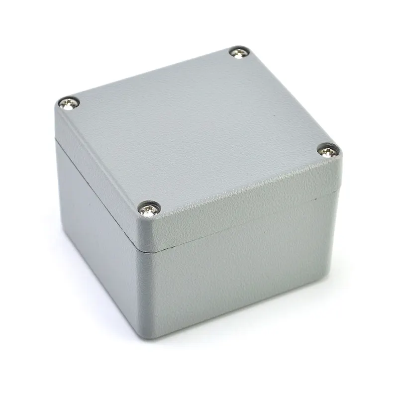 Factory outlet Diecast kandang instrumen elektronik aluminium kotak sambungan lampiran PCB 80*75*60mm