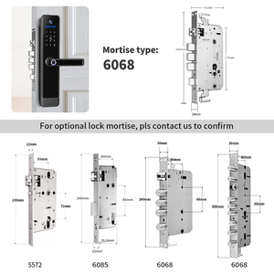 <strong>Poland</strong> Screen Type 6085 Mortise Waterproof Tuya Face Recognition Smart Lock Front Door with Camera - Product Image 2