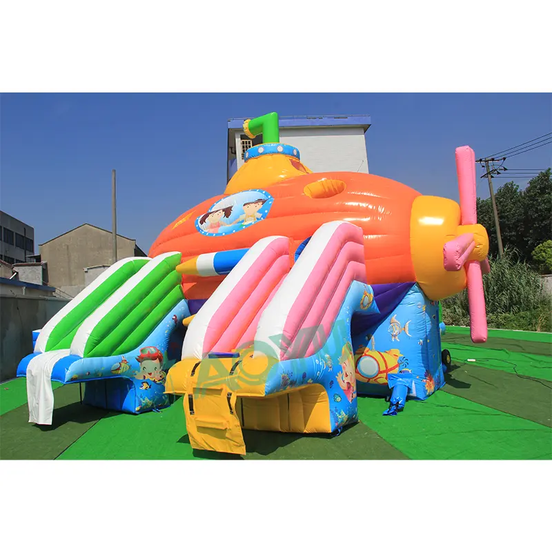 Toboggans gonflables géants pour parc aquatique d'amusement avec piscine toboggans gonflables à vendre