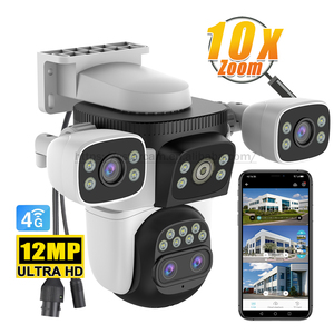 CG621ZS Hot Selling 12MP AI Auto Tracking Smart Wireless Security Camera Full HD Outdoor Four Lens <strong>IP</strong> <strong>Network</strong> 4G CCTV Camera - Product Image 1