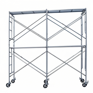 Rodízios portáteis Rodas H Dobrável Móvel Tipo Quadro De Aço Do Andaime Projeto Industrial Galvanizado para Construção Civil