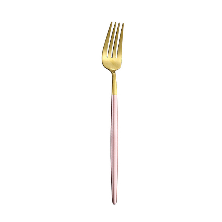 Tenedor cena-rosa