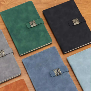Diario de cuero Cuaderno de tapa dura A5 con lazo de bolígrafo Encuadernado en cuero para diario - Product Image 1