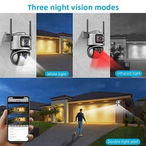 Icsee APP Dual Lens Cámara al aire libre 6MP Cámara IP inalámbrica Wifi Cámara de seguridad 4K Ptz Wifi Cámara de red - Product Image 6