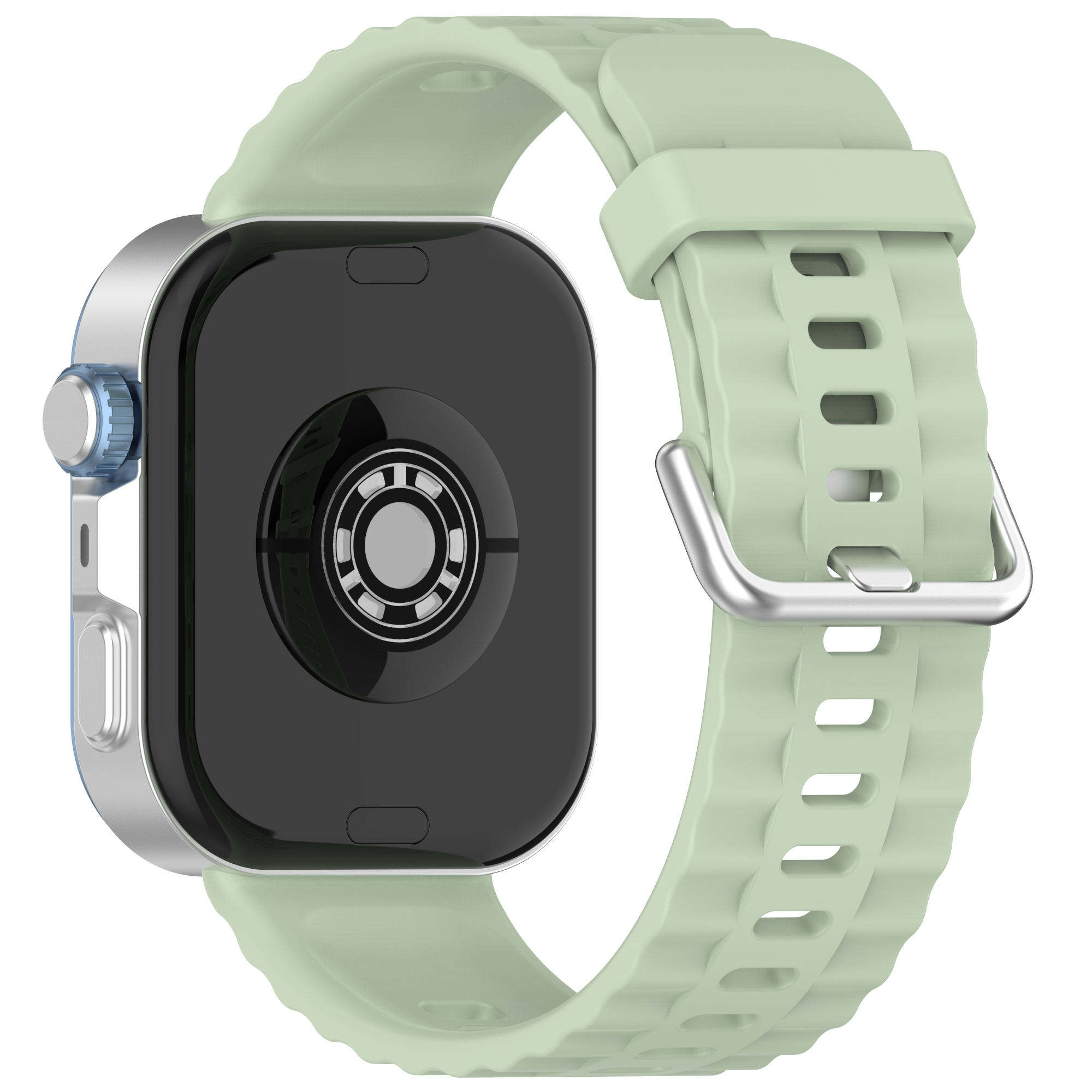 2#Light Green+Silver Buckle