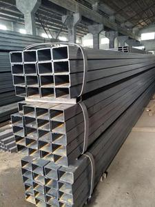 溶接ERW炭素鋼パイプQ345金属管6M 12M中空正方形構造鉄