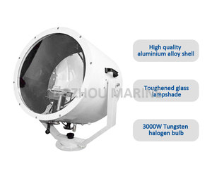 Suez คลองไฟ TZ5 220V 2000W GY16 suez คลองใต้ทะเลคลองฮาโลเจนทังสเตนแบบหมุนได้สำหรับเรือ - Product Image 5