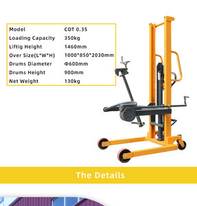 Material <strong>Handling</strong> Adjustable Manual Oil Barrel Carrier Stacker Dumper Hydraulic <strong>Drum</strong> Lifter and <strong>Tilter</strong> - Product Image 5