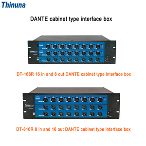 Thinuna DT-816R DANTE kabine tipi arayüz kutusu 3U 8 giriş 16 çıkış Dante ağ alıcısı ile 48V Phantom güç kaynağı - Product Image 3