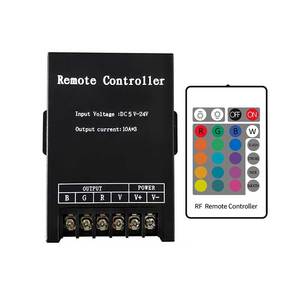 RGB RGBW беспроводной Радиочастотный пульт дистанционного управления DC5V 12V 24V светодиодный диммер светодиодные полосы PWM Тип 6A/8A выходной ток ROHS сертифицирован - Product Image 1