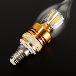 高ルーメン小ネジレトロフィラメントLED電球調光可能E14B15d5w電池式LEDライトキャンドル電球 - Product Image 4