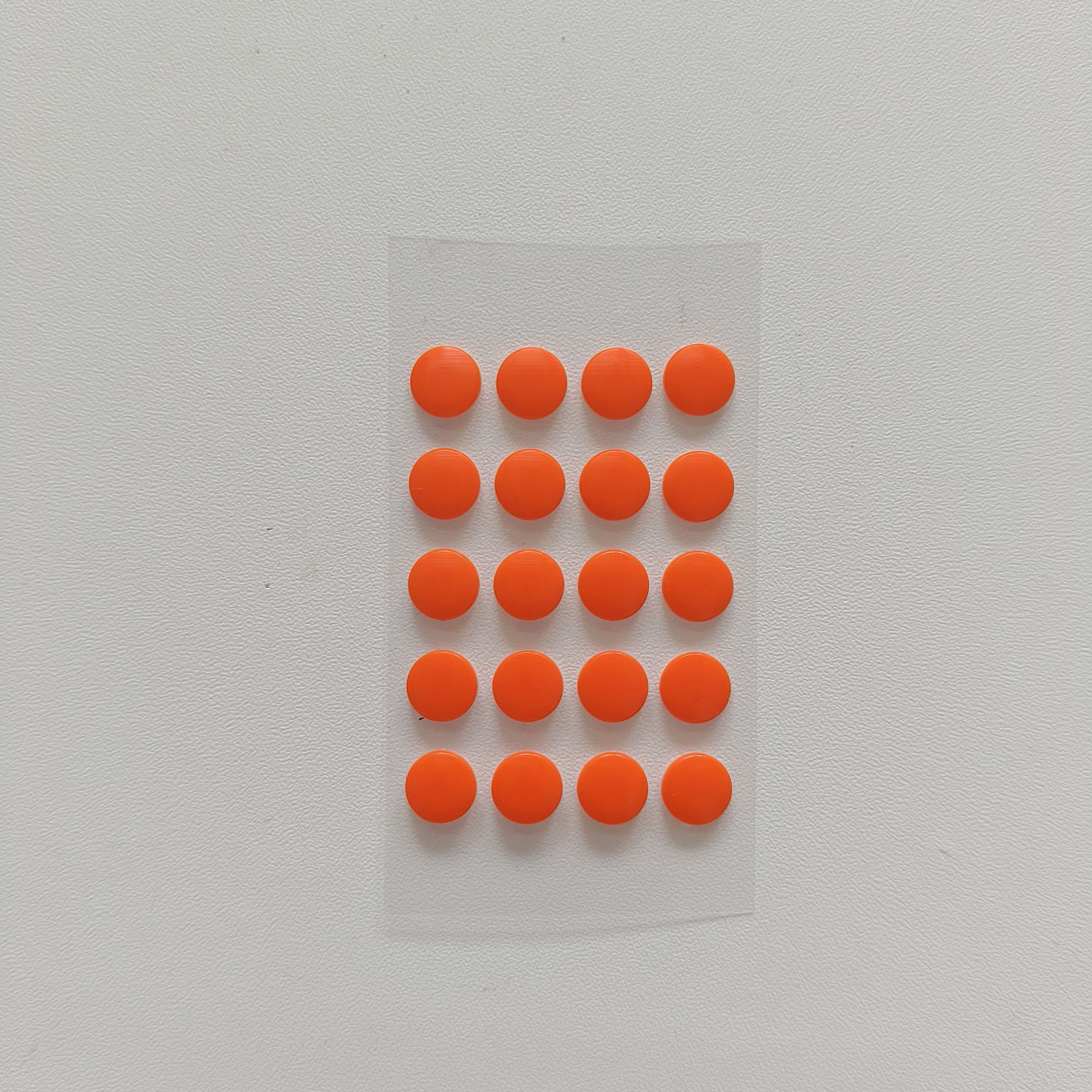 20pcs-6.5mm Orange Control + Silence