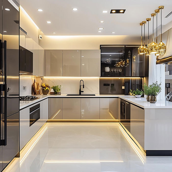 Cuisine moderne en U