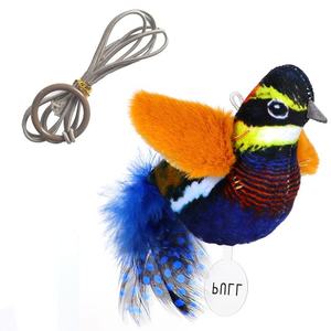 Xianchanpets, nuevo estilo, juguetes interactivos de hierba gatera, pájaro simulado de plumas chirriantes para gatos y perros de interior jugando - Product Image 6