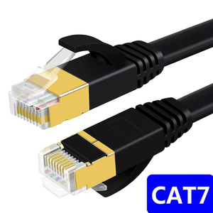 Cat7-Ethernet-Kabel 10FT Geschirmtes flaches Internet-Netzwerk Computer-Patchkabel Cat7-Hochgeschwindigkeits-LAN-Kabel für Router-Modem-Spiele - Product Image 4