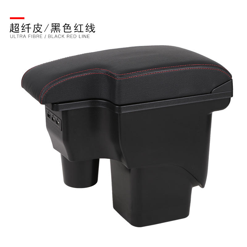 Cuero de microfibra-negro rojo