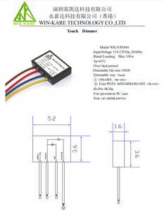 Touch Lamp Control Module 3 Stufen Dimm funktion Touch Sensor Dimmer - Product Image 4