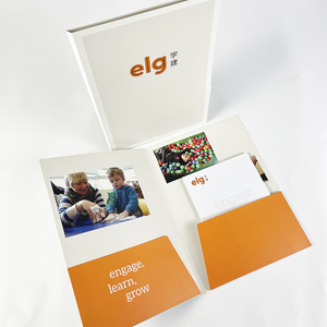 Custom <strong>Folder</strong> With Spine Thick <strong>Document</strong> Storage Pocket Ideal For Company Presentations And Trade Shows - Product Image 1