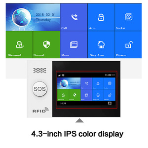 Wifi pantalla táctil inalámbrica alarma para el hogar IOS Android APP Control SMS antirrobo seguridad para el hogar GSM WiFi sistema de alarma - Product Image 4