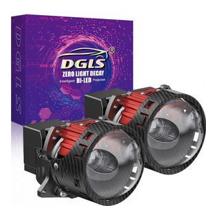 DGLS en kaliteli LED çift ışık lensi süper parlak spot araba işık aksesuarları HD Lens Bi Led projektör Lens ile sessiz Fan - Product Image 1