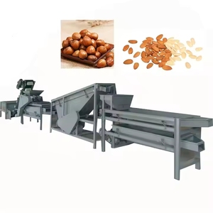 Máquina automática de galletas de nueces de Perrera de Palma, cáscara de albaricoque, rotura y separación de avellana, desgranadora y separador de avellanas