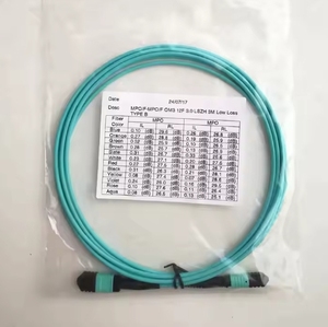 MPO(f) ~ MPO(f) 12f LSZH 3.0m低損失光ファイバーパッチMpoトランクケーブル - Product Image 6