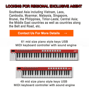 Midiplus X4pro mini Audio portátil 49 teclas de estilo de piano de tamaño medio USB MIDI controlador de teclado colorido con Motor de sonido - Product Image 5
