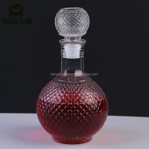 Bán Hot 250Ml 500Ml 1000Ml Rõ Ràng Hình Cầu <span class=keywords><strong>Glass</strong></span> Wine <span class=keywords><strong>Bottle</strong></span> Bóng <span class=keywords><strong>Shape</strong></span> Whiskey Chai Thủy Tinh Decanter Chai Với <span class=keywords><strong>Glass</strong></span> Nắp - Product Image 4