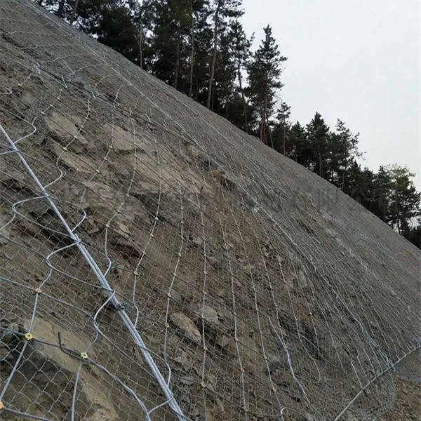 Rockfall aktif koruyucu sistem eğim ağı esnek eğim güvenlik ağı mesh esnek metal örgü