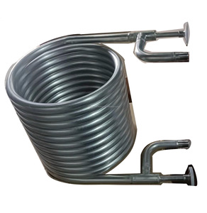 SS304 <strong>3</strong>/4&quot; MNPT Heat Exchanger Coil Inside a 10x24&quot; Jacketed Spool Jacket Size: 12&quot; X 20&quot; - Product Image 3