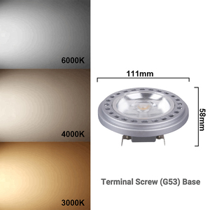 AR111 COB LED spot 15W ayarlanabilir lamba GU10 GU10 ampul işın açısı LED gömülü tavan ışık kaynağı - Product Image 5