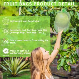 <strong>Garden</strong> Plant Fruit Protect Drawstring <strong>Net</strong> Bag Insects Mosquito <strong>Bug</strong> and <strong>Net</strong> Barrier Bag Mesh Against Insect Pest Bird - Product Image 3