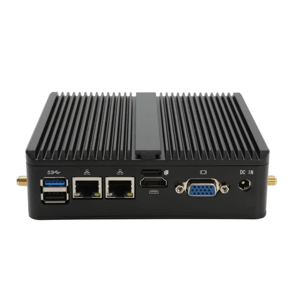 พีซีอุตสาหกรรมไร้พัดลมมินิคอมพิวเตอร์ ip65 กันน้ํา all in one control pc 12V