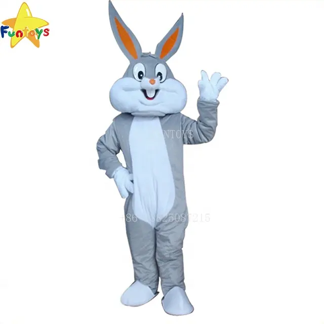 Brinquedos engraçados por atacado novo, popular, engraçado, coelho, mascote, fantasia de cosplay para adultos