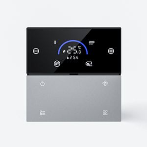 Interruptor de pared para hogar/oficina, sistema de automatización inteligente KNX, termostato de Control de temperatura inteligente, interruptor de botón gris - Product Image 1