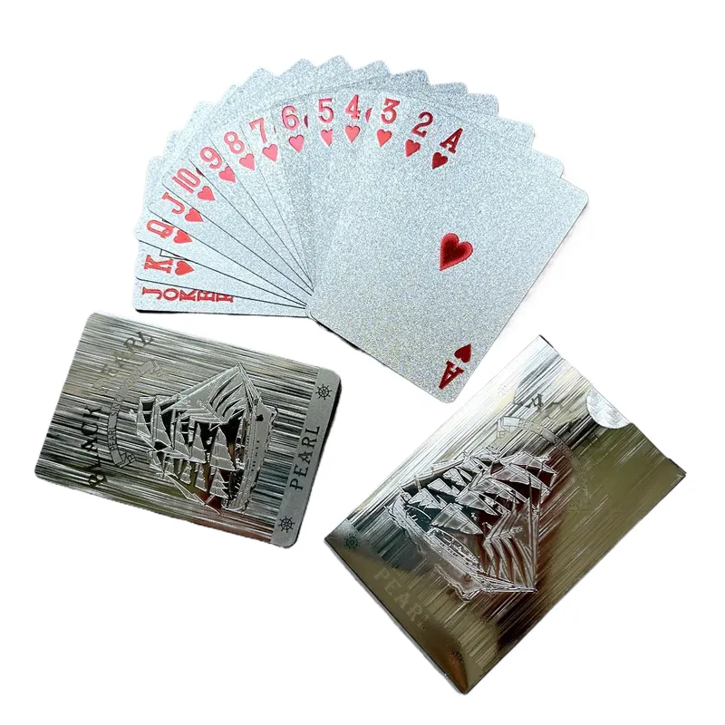 Hot bán 24K vàng 4 màu Joker dành cho người lớn Hội Đồng Quản trị Poker Nhựa chơi thẻ