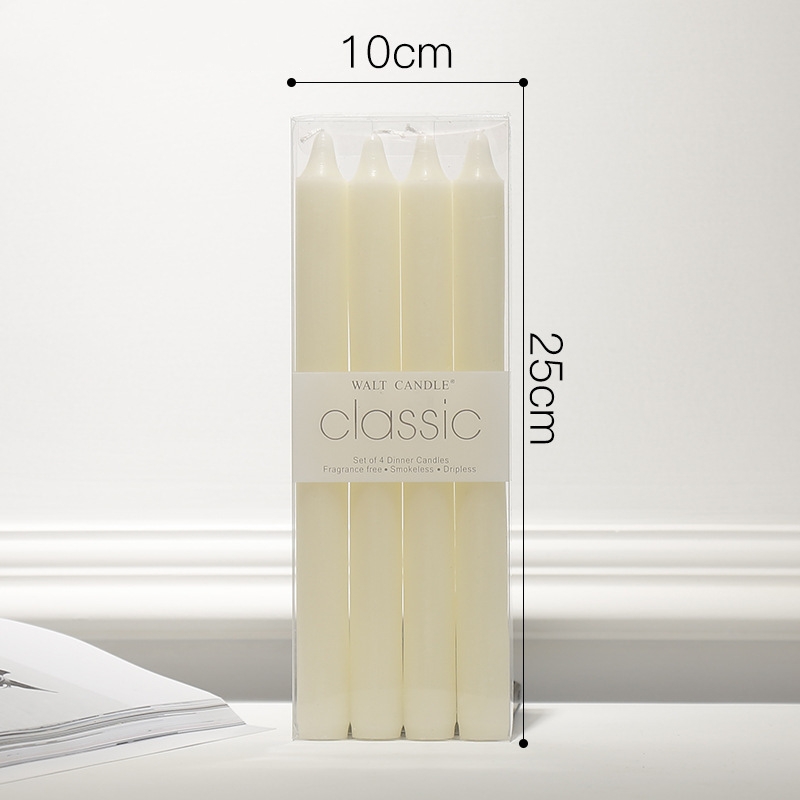 Ivory white -25CM straight pole