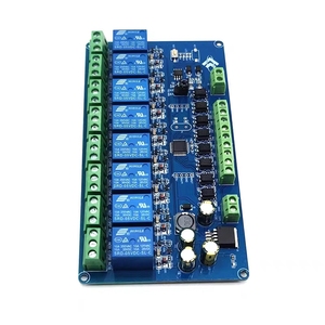 <strong>Modbus</strong> RTU 8-way relay module <strong>RS485</strong>/TTL UART 8-way <strong>input</strong> 8-way <strong>output</strong>