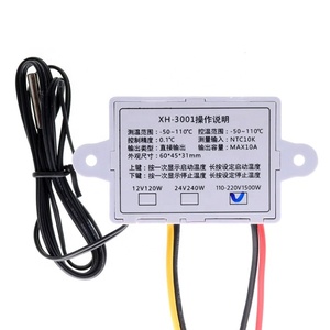 Hot <strong>Temperature</strong> <strong>Controller</strong> XH-W3001 for Incubator Cooling Heating Switch Thermostat <strong>NTC</strong> <strong>Sensor</strong> - Product Image 3