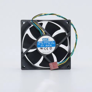 Original AVC DS08025T12U 8025 DC <strong>12V</strong> 0.70A <strong>PWM</strong> <strong>Temperature</strong> <strong>Control</strong> <strong>Speed</strong> <strong>Control</strong> Cabinet Fan - Product Image 2