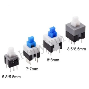 10 PCB tattile Micro Mini chiavistello pulsante di blocco automatico interruttore di sblocco DIP 6 Pin tappo 5.8*5.8/7*7/8*8/8.5*8.5mm - Product Image 1