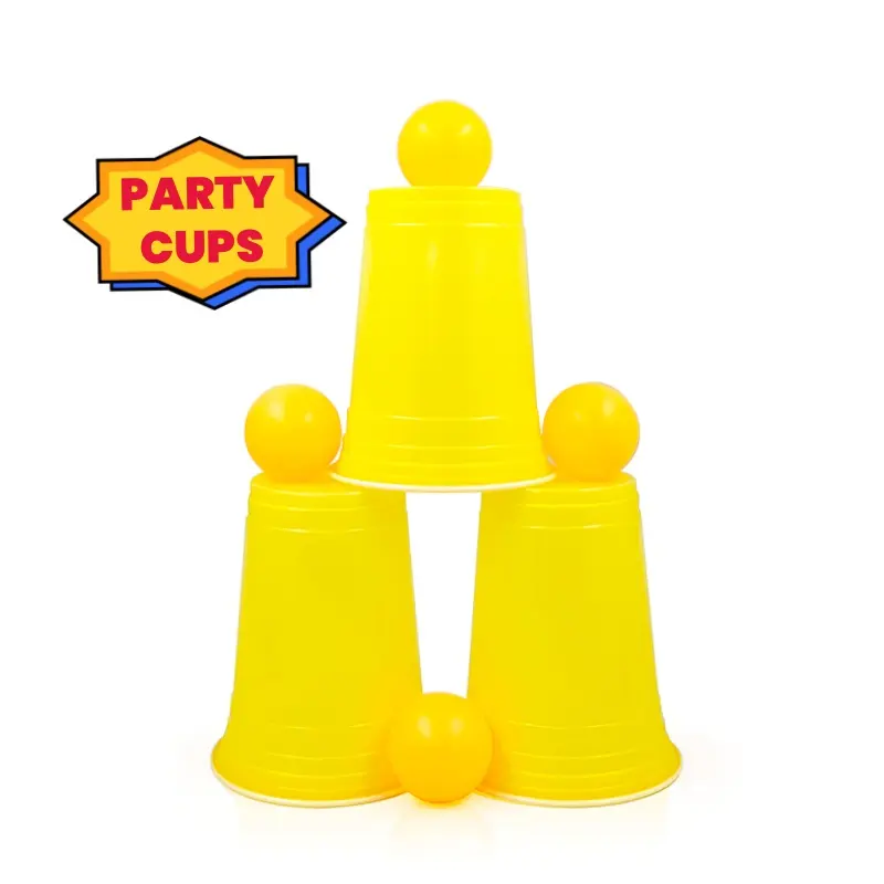 Özel logo vasos de plastico tek kullanımlık parti içecek suyu bardak özel renkli plastik bira pong fincan için parti