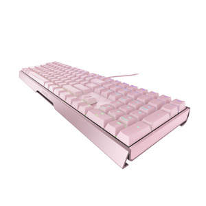 CHERRY Mx Board 3,0 S Teclado de computadora con cable Aluminio Dos interruptores mecánicos diferentes Teclado ergonómico Rosa seguro - Product Image 3