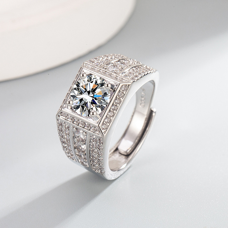 Platinum blonde Square full drill-2 karat