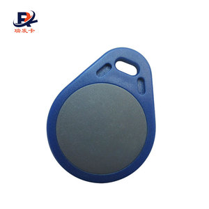 China factory Access Control Card 125khz EM4100 RFID Keyfob Black Token Key Tag per sistema di controllo accessi - Product Image 4