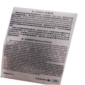 Pixel programmabili del regolatore 5V 12V 24V K-1000C 1024 della luce del Pixel Led di Digital per colore di sogno ha condotto la luce 1024 punti 63*35*22mm