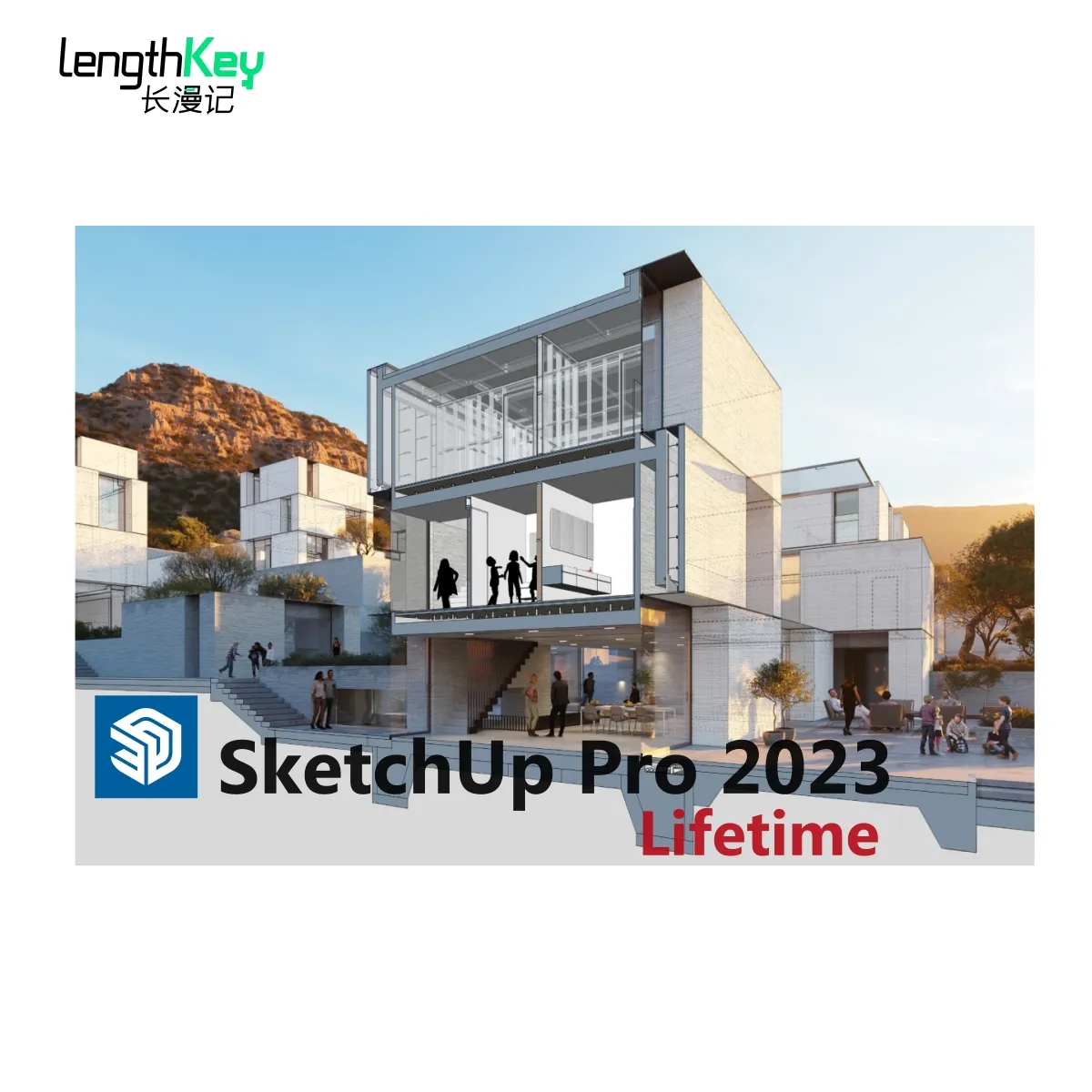 24/7 trực tuyến Sketchup Pro đời 2023/2024 Mac/PC CAD truyền thống tạo mô hình 3D phần mềm gửi email cài đặt đơn giản